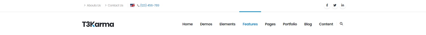 Flat + Top Bar Flat + Top Bar